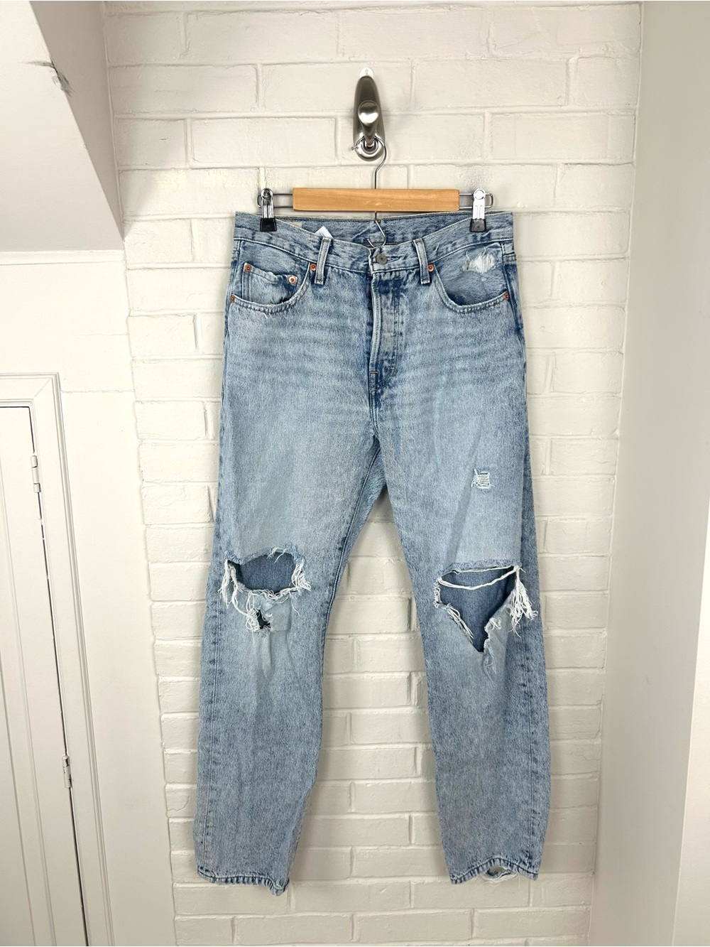 Levi’s Cotton Distressed Denim Jeans Size 29